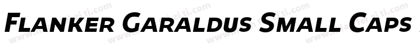 Flanker Garaldus Small Caps Italic字体转换